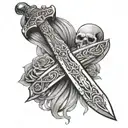 biblical sword tattoo tattoo design idea