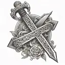 biblical sword tattoo tattoo design idea