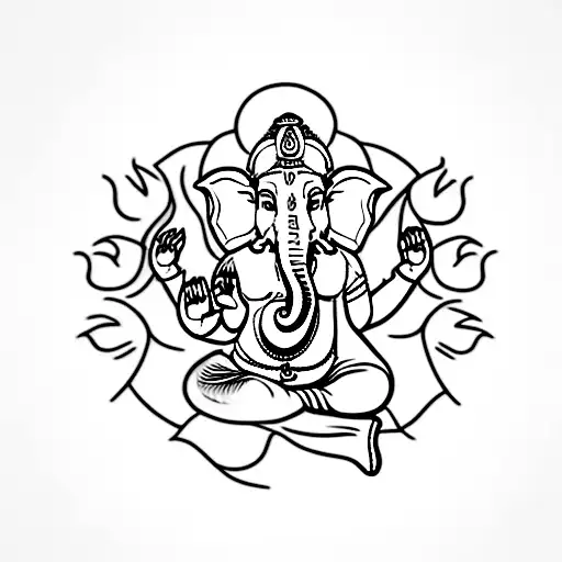 ganesha tattoo design idea