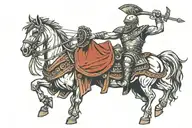 gladiator salute tattoo design idea