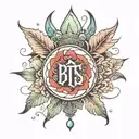 BTS tattoo design idea