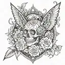 restlessness hidden by a daily normal lifestyle tattoo design idea