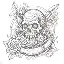 restlessness hidden by a daily normal lifestyle tattoo design idea