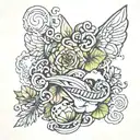restlessness hidden by a daily normal lifestyle tattoo design idea