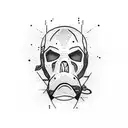 kick boxer guy tattoo design idea