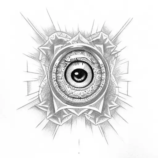 Evil Eye tattoo design idea