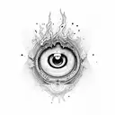 Evil Eye tattoo design idea