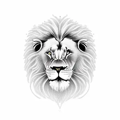 1985 lion tattoo design idea