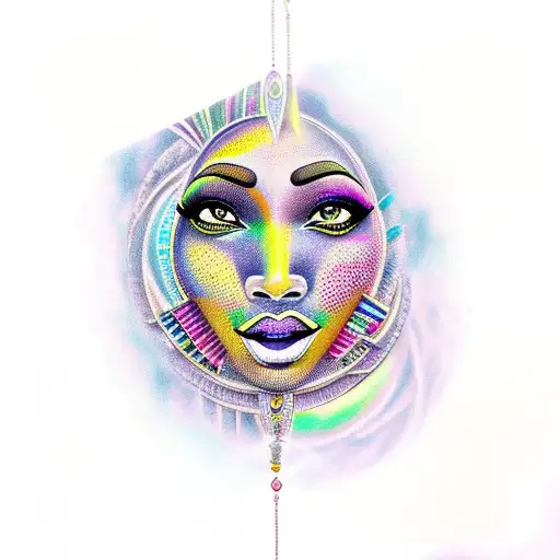 African Goddess tattoo design idea