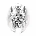 African spiritual Goddess tattoo design idea