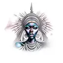 African Goddess tattoo design idea