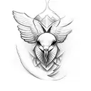 White dove  tattoo design idea