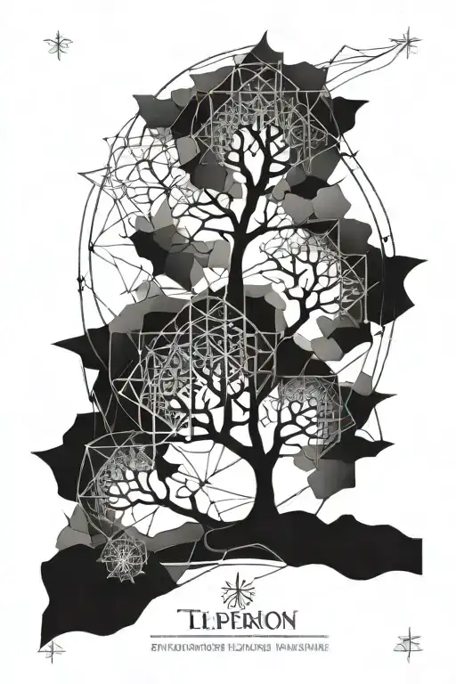 telperion, the silver tree of valinor, tolkien tattoo design idea