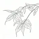 planta de la lenteja tattoo design idea