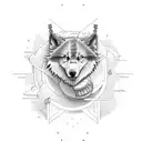 destroy lonely wolf meme tattoo design idea
