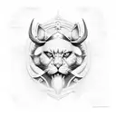 persian warrior tattoo design idea