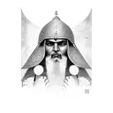 persian warrior tattoo design idea