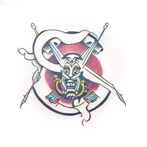 Myanmar country in mandalay city tattoo design idea