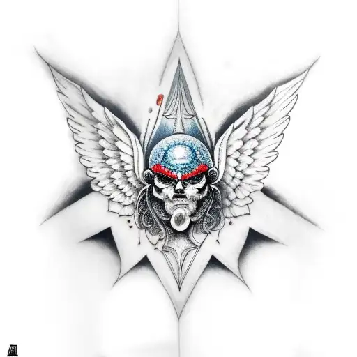 angel metatron tattoo design idea