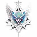 angel metatron tattoo design idea