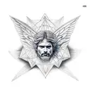 angel metatron tattoo design idea