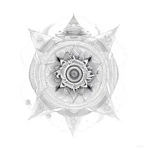 7 chakra  tattoo design idea