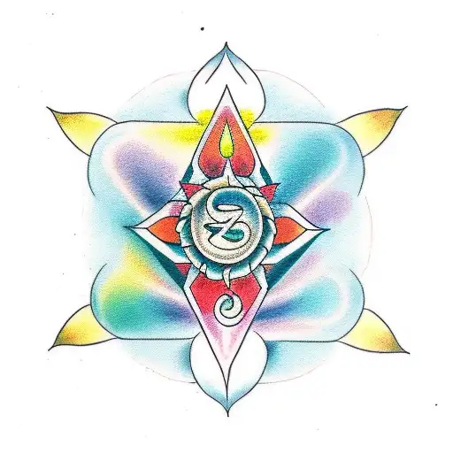 7 chakra  tattoo design idea