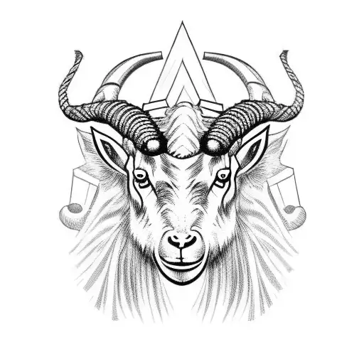Thor and goats tattoo design idea