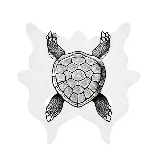turtle with skateboard tattoo design idea