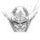 A sketch-style tattoo of a totem pole featuring biblical scenes tattoo design idea