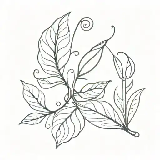 peapod tattoo design idea