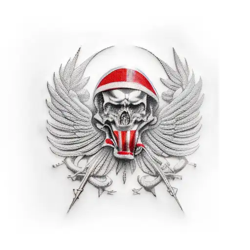 American Patriotic  tattoo design idea