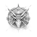 taurus cyber sigil tattoo design idea