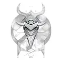 taurus cyber sigil tattoo design idea