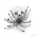 spiderlily tattoo design idea