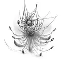 spiderlily tattoo design idea