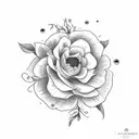 birth flowers for august, september, and october tattoo design idea