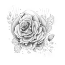 birth flowers for august, september, and october tattoo design idea