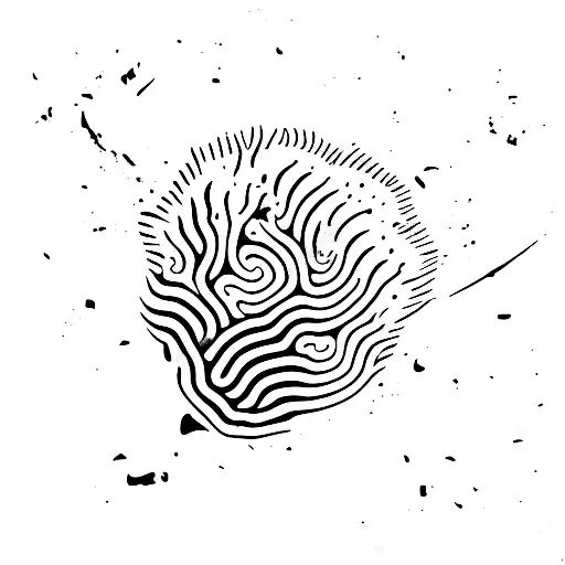 the cat's paw runs its claws and leaves a mark tattoo design idea