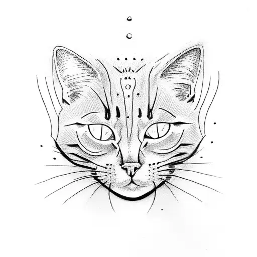 cat's paw and marks from claws  tattoo design idea