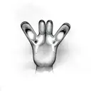 cat's paw with claws and long marks from them tattoo design idea