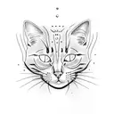 cat's paw and marks from claws  tattoo design idea