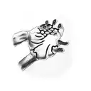 cat's paw and marks from claws  tattoo design idea