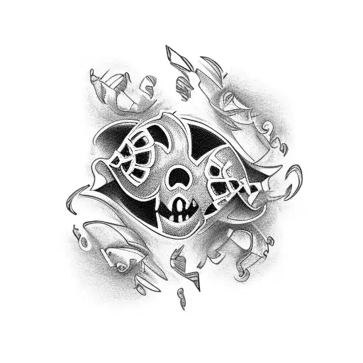 kiss band tattoo design idea