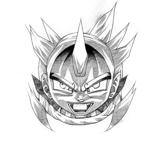manga de paneles de dragon ball, naruto y jujutsu kaisen tattoo design idea
