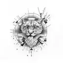 "I'm seeking a truly unique tattoo for my right upper arm, and I'd like to fuse two distinct elements into a single, har tattoo design idea