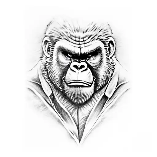 Fire Fist Ace killing King Kong in NYC tattoo design idea