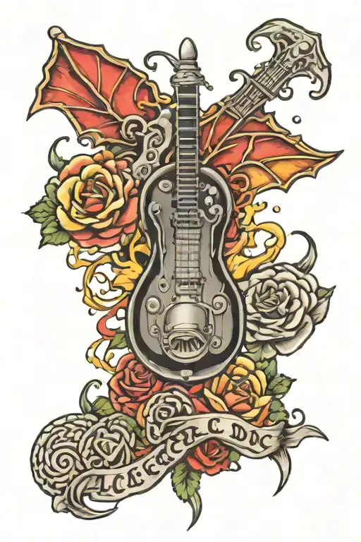 Ac/dc tattoo design idea