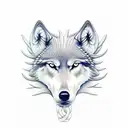 A symbolic representation of two wolves and a snake intertwined, forming a powerful Viking symbol tattoo design idea