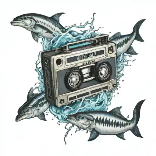 Nirvana Nevermind Casette tattoo design idea